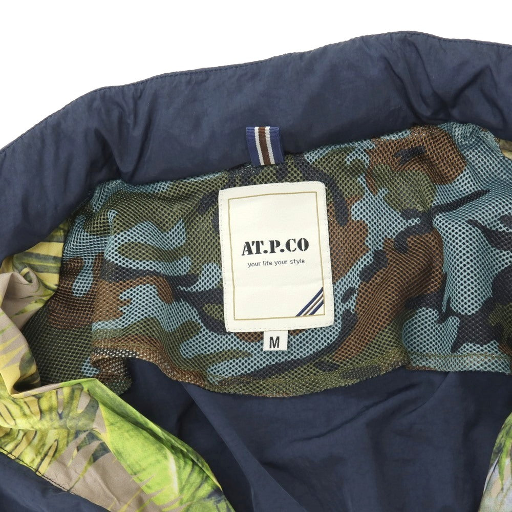 【中古】アティピコ AT.P.CO ナイロン ミリタリージャケット ライトネイビー【サイズM】【 状態ランクC 】【 メンズ 】