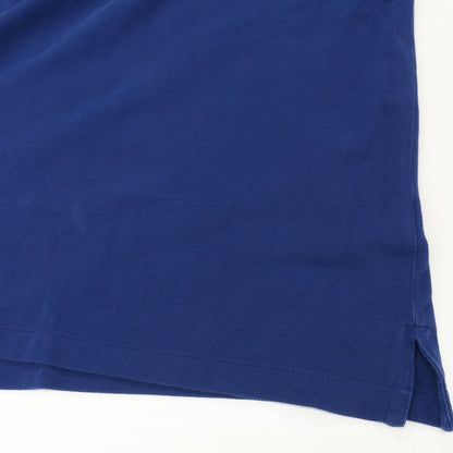 【中古】ポロ ラルフローレン Polo Ralph Lauren YACHT CLUB 鹿の子 半袖ポロシャツ ダークブルー【サイズＭ】【 状態ランクC 】【 メンズ 】