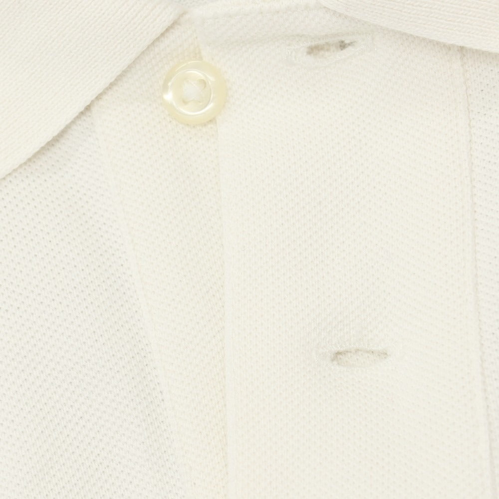 【中古】ポロ ラルフローレン Polo Ralph Lauren コットン 鹿の子 半袖ポロシャツ オフホワイト【サイズL】【 状態ランクB 】【 メンズ 】
