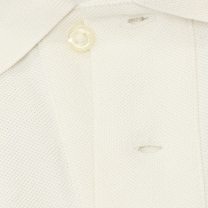 【中古】ポロ ラルフローレン Polo Ralph Lauren コットン 鹿の子 半袖ポロシャツ オフホワイト【サイズL】【 状態ランクB 】【 メンズ 】