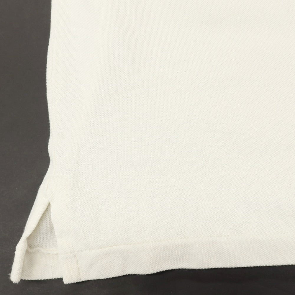 【中古】ポロ ラルフローレン Polo Ralph Lauren コットン 鹿の子 半袖ポロシャツ オフホワイト【サイズL】【 状態ランクB 】【 メンズ 】