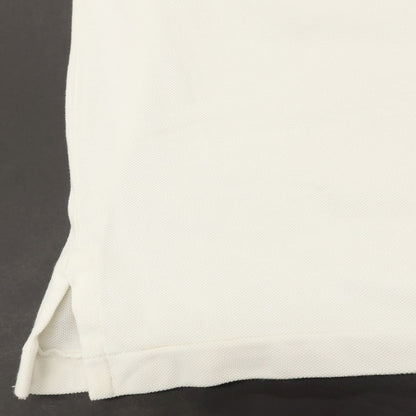 【中古】ポロ ラルフローレン Polo Ralph Lauren コットン 鹿の子 半袖ポロシャツ オフホワイト【サイズL】【 状態ランクB 】【 メンズ 】