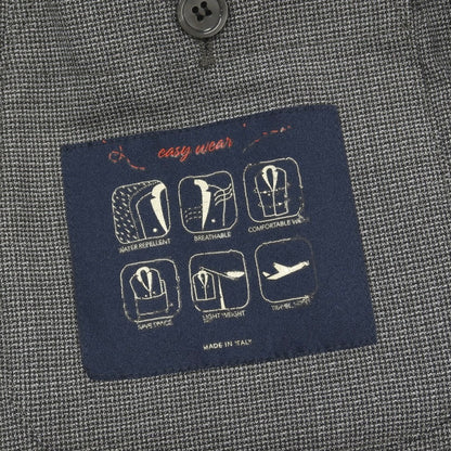 【中古】ラルディーニ LARDINI easywear ストレッチ ポリエステルウール 3つボタンスーツ セットアップ グレー【サイズ52】【 状態ランクB 】【 メンズ 】