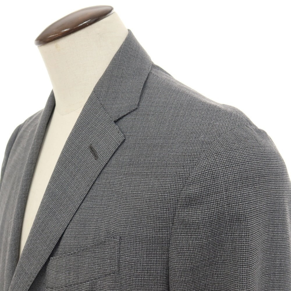 【中古】ラルディーニ LARDINI easywear ストレッチ ポリエステルウール 3つボタンスーツ セットアップ グレー【サイズ52】【 状態ランクB 】【 メンズ 】