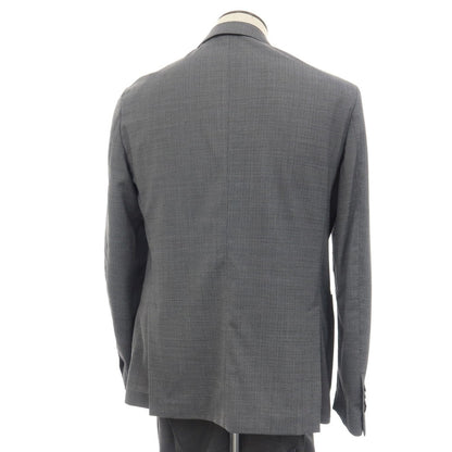 【中古】ラルディーニ LARDINI easywear ストレッチ ポリエステルウール 3つボタンスーツ セットアップ グレー【サイズ52】【 状態ランクB 】【 メンズ 】