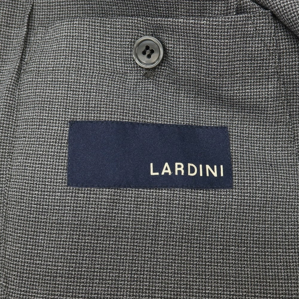 【中古】ラルディーニ LARDINI easywear ストレッチ ポリエステルウール 3つボタンスーツ セットアップ グレー【サイズ52】【 状態ランクB 】【 メンズ 】