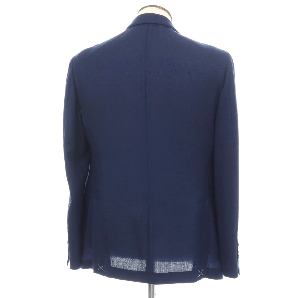 【中古】ガブリエレ パジーニ Gabriele Pasini カシミヤシルク 3B テーラードジャケット ライトネイビー【サイズ52】【 状態ランクB 】【 メンズ 】