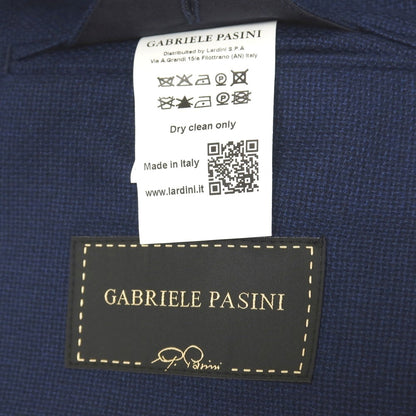 【中古】ガブリエレ パジーニ Gabriele Pasini カシミヤシルク 3B テーラードジャケット ライトネイビー【サイズ52】【 状態ランクB 】【 メンズ 】