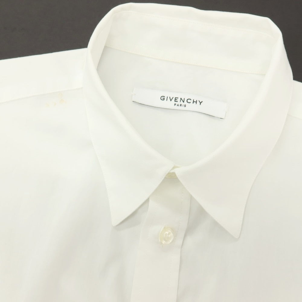 【中古】ジバンシィ GIVENCHY コットン MAD LOVE プリント レギュラーカラー カジュアルシャツ ホワイト【サイズ40】【 状態ランクC 】【 メンズ 】