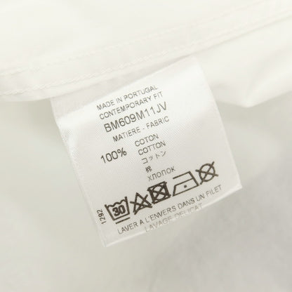 【中古】ジバンシィ GIVENCHY コットン MAD LOVE プリント レギュラーカラー カジュアルシャツ ホワイト【サイズ40】【 状態ランクC 】【 メンズ 】