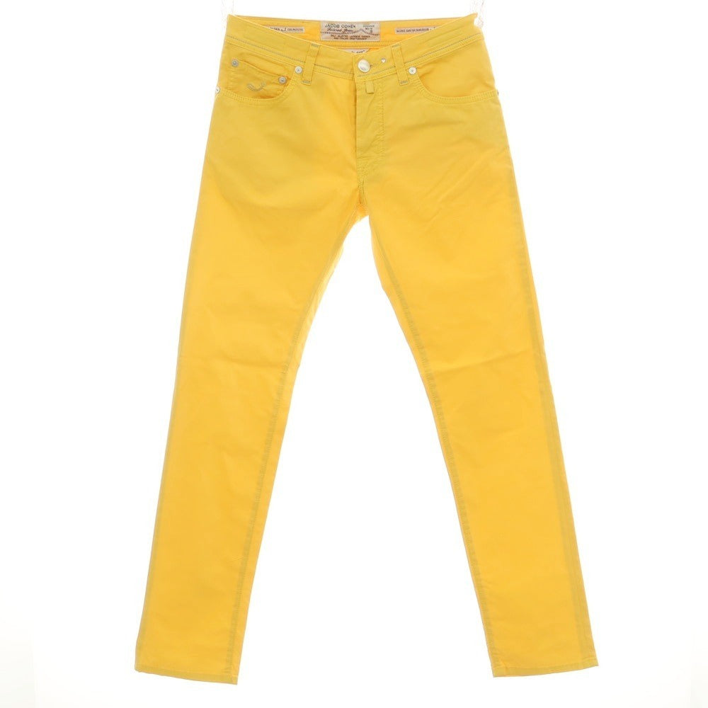 【中古】ヤコブコーエン JACOB COHEN PW622 COMF ストレッチ コットン 5ポケットパンツ イエロー【サイズ32】【 状態ランクC 】【 メンズ 】