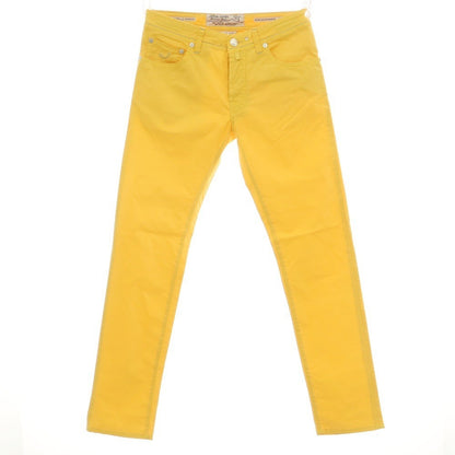 【中古】ヤコブコーエン JACOB COHEN PW622 COMF ストレッチ コットン 5ポケットパンツ イエロー【サイズ32】【 状態ランクC 】【 メンズ 】