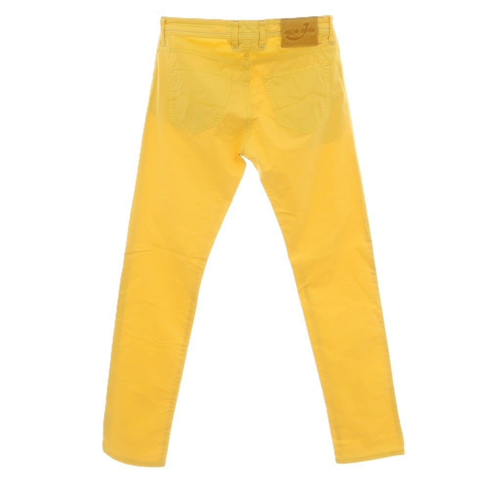 【中古】ヤコブコーエン JACOB COHEN PW622 COMF ストレッチ コットン 5ポケットパンツ イエロー【サイズ32】【 状態ランクC 】【 メンズ 】