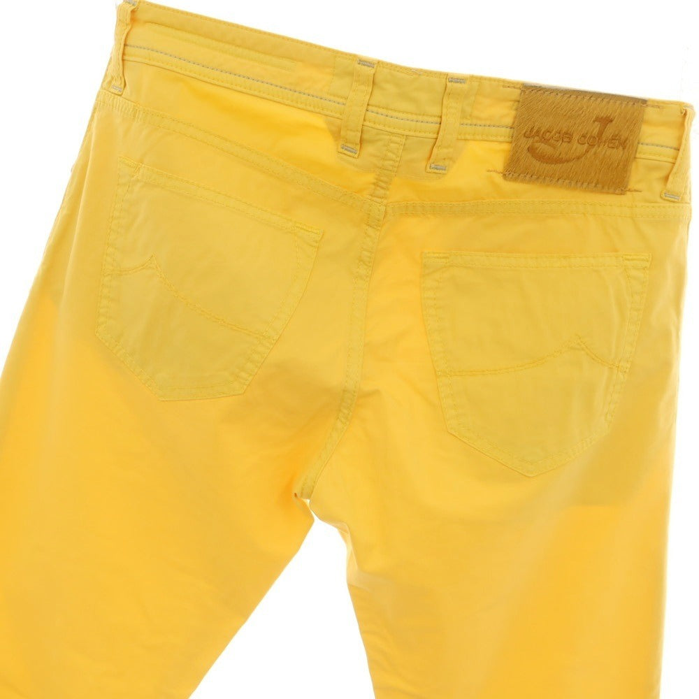 【中古】ヤコブコーエン JACOB COHEN PW622 COMF ストレッチ コットン 5ポケットパンツ イエロー【サイズ32】【 状態ランクC 】【 メンズ 】