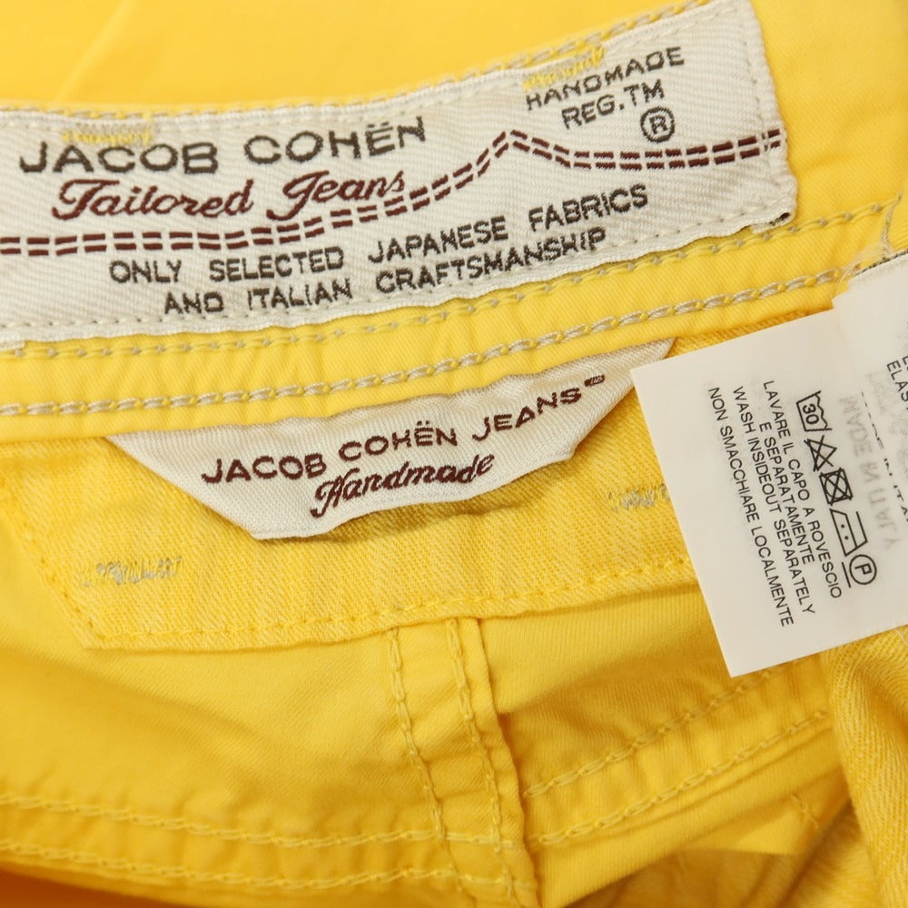 【中古】ヤコブコーエン JACOB COHEN PW622 COMF ストレッチ コットン 5ポケットパンツ イエロー【サイズ32】【 状態ランクC 】【 メンズ 】