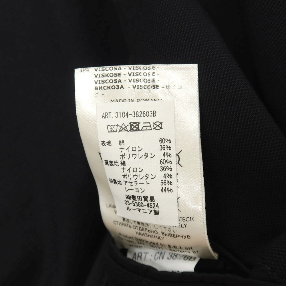 【中古】チルコロ1901 CIRCOLO 1901 コットンナイロン ジャージー 2B カジュアルジャケット ブラック【サイズ48】【 状態ランクB 】【 メンズ 】