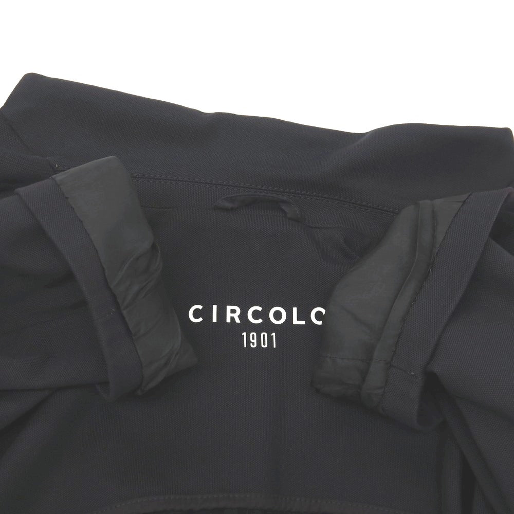 【中古】チルコロ1901 CIRCOLO 1901 コットンナイロン ジャージー 2B カジュアルジャケット ブラック【サイズ48】【 状態ランクB 】【 メンズ 】