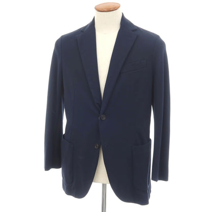 【中古】チルコロ1901 CIRCOLO 1901 コットンナイロン ジャージー 2B カジュアルジャケット ネイビー【サイズ48】【 状態ランクB 】【 メンズ 】