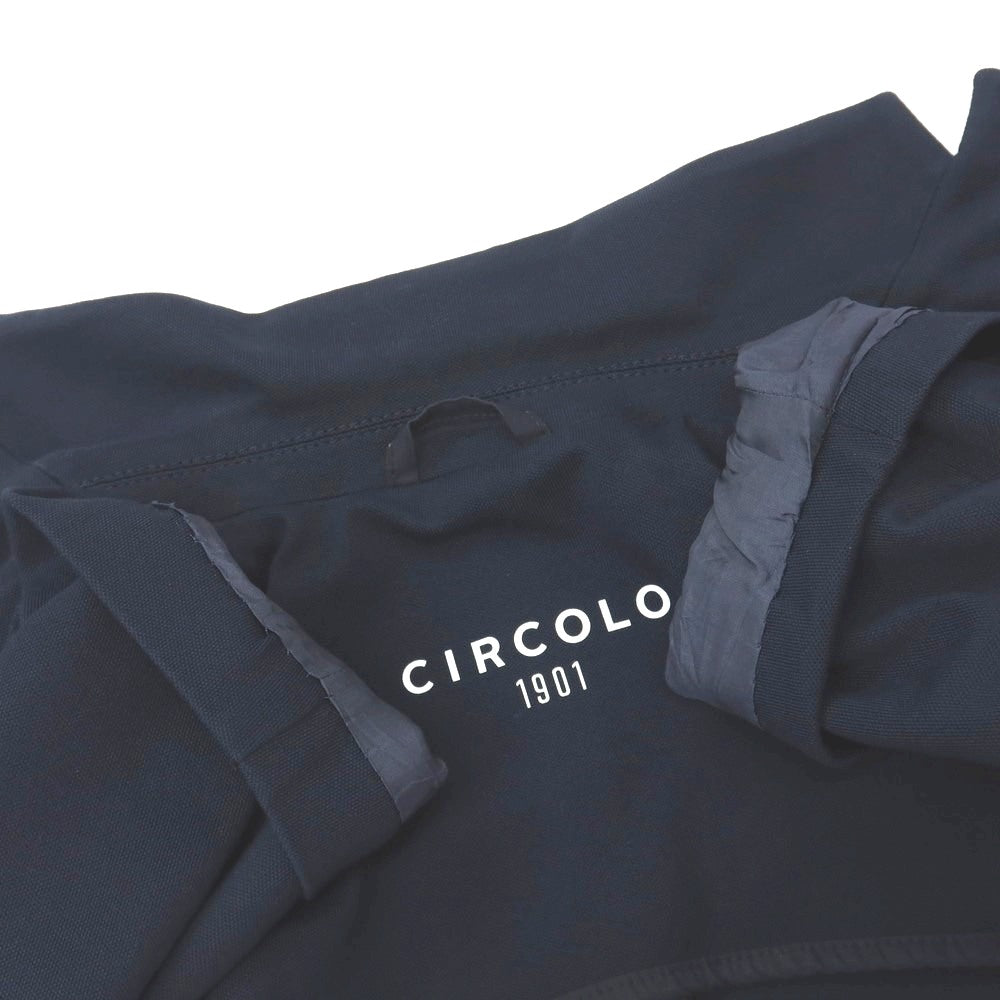 【中古】チルコロ1901 CIRCOLO 1901 コットンナイロン ジャージー 2B カジュアルジャケット ネイビー【サイズ48】【 状態ランクB 】【 メンズ 】