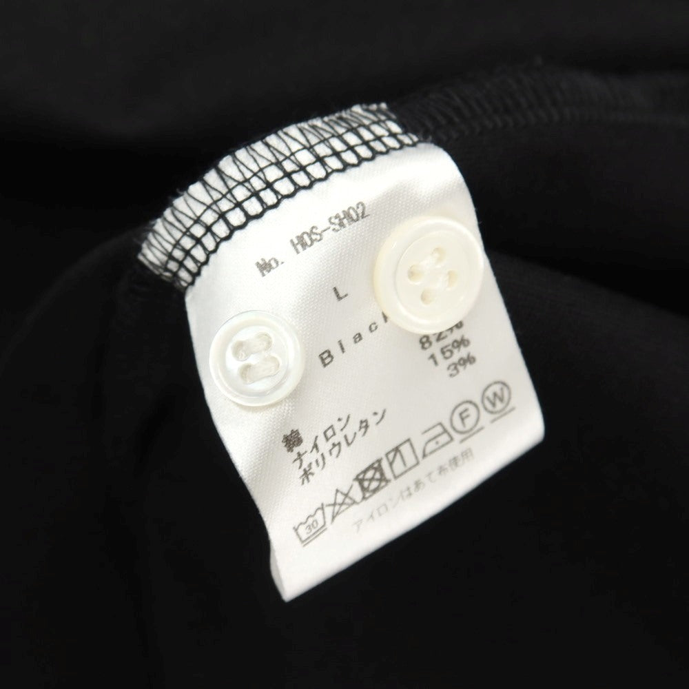 【中古】フォルツァスタイル FORZA STYLE コットンナイロン ジャージー ワイドカラー カジュアルシャツ ブラック【サイズL】【 状態ランクB 】【 メンズ 】