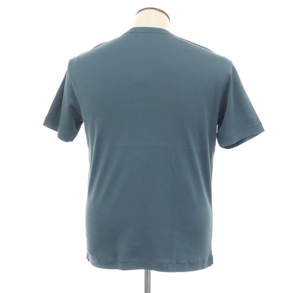 【中古】アウール AOURE コットン クルーネック 半袖Ｔシャツ ブルーグリーン系【サイズL】【 状態ランクB 】【 メンズ 】