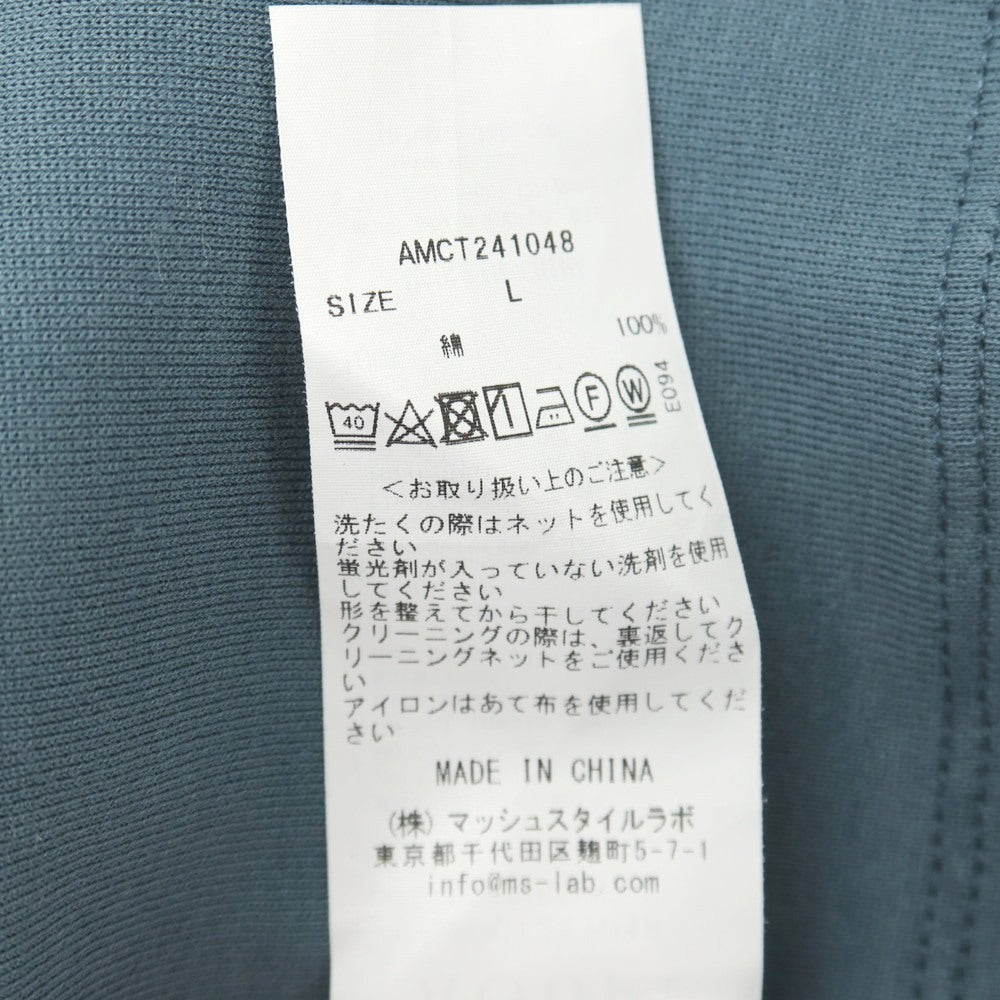 【中古】アウール AOURE コットン クルーネック 半袖Ｔシャツ ブルーグリーン系【サイズL】【 状態ランクB 】【 メンズ 】