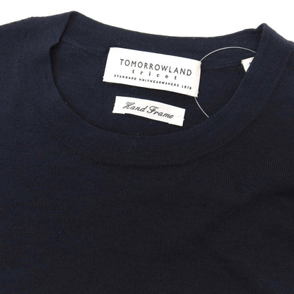 【中古】トゥモローランド TOMORROWLAND tricot ハイゲージ ウール クルーネック プルオーバーニット ネイビー【サイズXS】【 状態ランクB 】【 メンズ 】