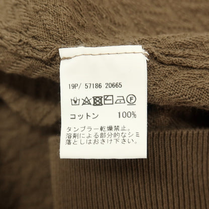 【中古】グランサッソ GRAN SASSO フレッシュコットン 半袖 ポロニット アッシュブラウン【サイズ44】【 状態ランクB 】【 メンズ 】