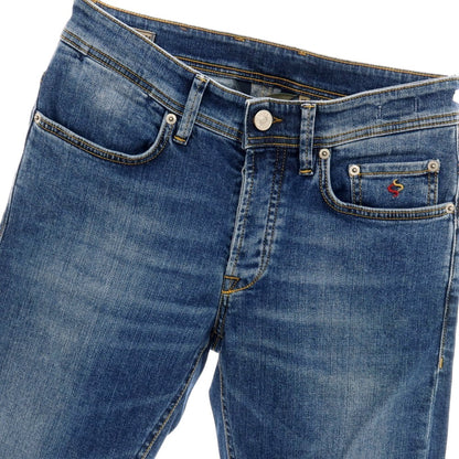 【中古】シビリア SIVIGLIA ストレッチ コットン デニムパンツ ジーンズ ネイビーブルー系【サイズ29】【 状態ランクC 】【 メンズ 】