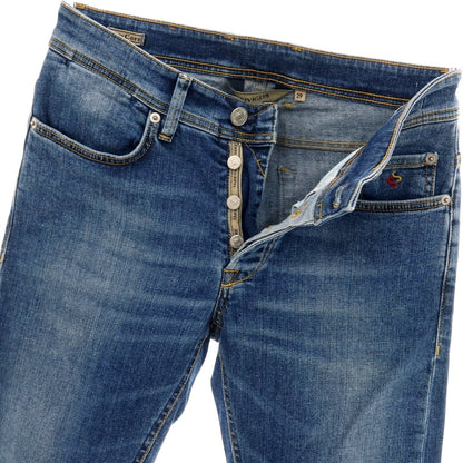 【中古】シビリア SIVIGLIA ストレッチ コットン デニムパンツ ジーンズ ネイビーブルー系【サイズ29】【 状態ランクC 】【 メンズ 】