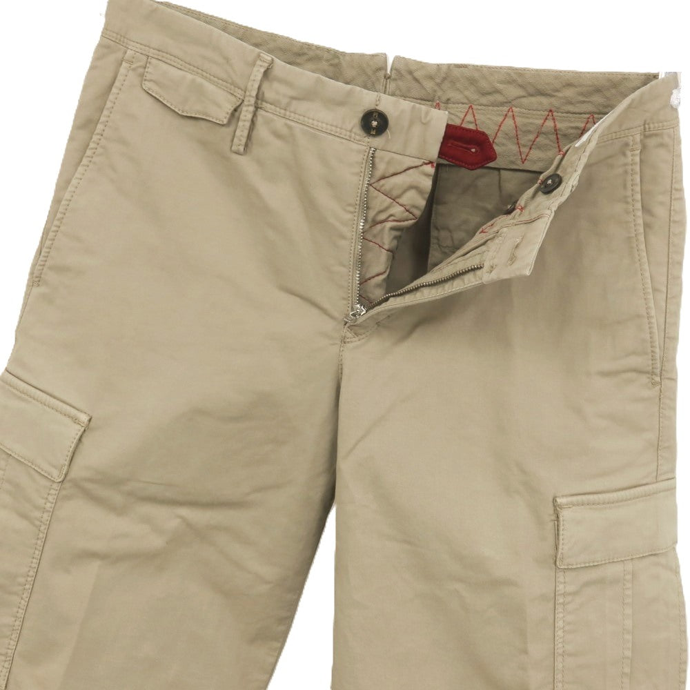 【中古】ピーティートリノ PT TORINO BERMUDA ストレッチ コットン カーゴ ショートパンツ ベージュ【サイズ29】【 状態ランクB 】【 メンズ 】