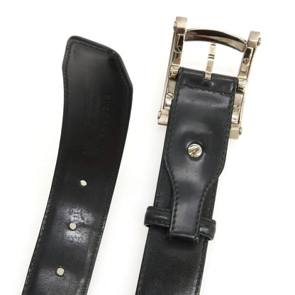 【中古】ブルガリ BVLGARI レザー ベルト ブラック【サイズ46/115】【 状態ランクD 】【 メンズ 】