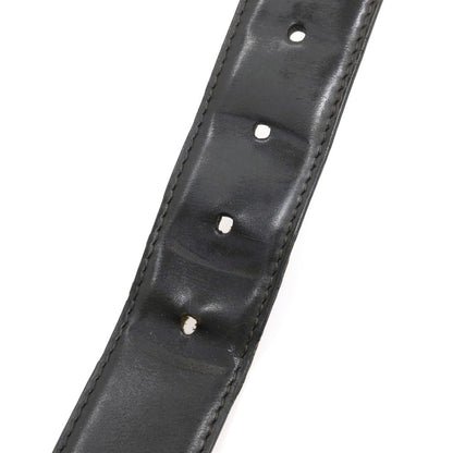 【中古】ブルガリ BVLGARI レザー ベルト ブラック【サイズ46/115】【 状態ランクD 】【 メンズ 】
