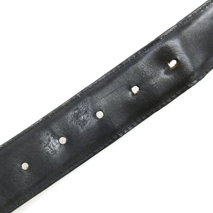 【中古】ブルガリ BVLGARI レザー ベルト ブラック【サイズ46/115】【 状態ランクD 】【 メンズ 】