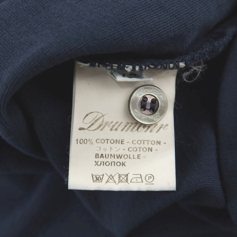 【新品】ドルモア DRUMOHR コットン 半袖ポロシャツ ネイビー【サイズXS】【 状態ランクN 】【 メンズ 】