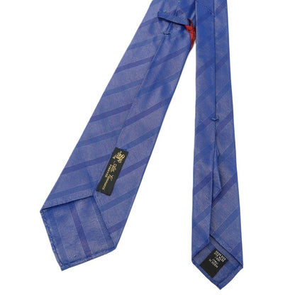 【新品アウトレット】アットヴァンヌッチ Atto Vannucci シルク ストライプ柄ネクタイ ブルー【 状態ランクN- 】【 メンズ 】