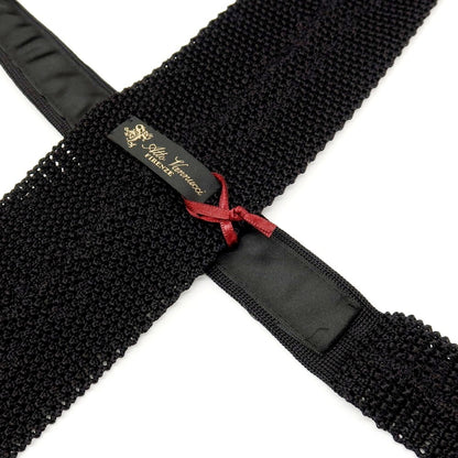 【新品】アットヴァンヌッチ Atto Vannucci シルク ニットタイ ネクタイ ブラック【 状態ランクN 】【 メンズ 】