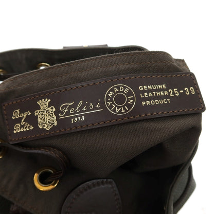 【新品】フェリージ Felisi 25/39/ LD+A 牛革 ショルダーバッグ ダークオリーブ【 状態ランクN 】【 メンズ 】