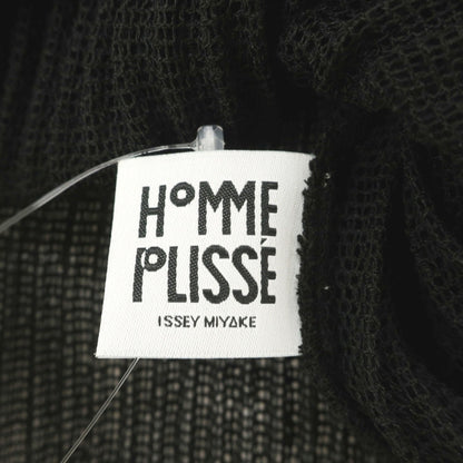 【中古】オム プリッセ イッセイミヤケ HOMME PLISSE ISSEY MIYAKE 2026年秋冬 プリーツ メッシュ 半袖カットソー ブラック【サイズ表記なし（L位）】【 状態ランクA 】【 メンズ 】