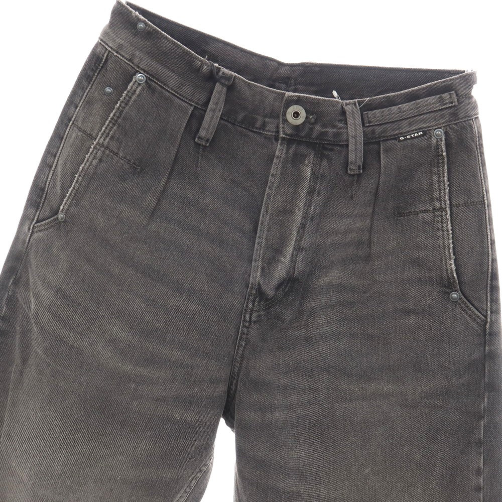 【新品アウトレット】ジースターロウ G-STAR RAW WORKER CHINO RELAXED SHORT コットン デニム ショートパンツ ブラック（グレー）【サイズ28】【 状態ランクN- 】【 メンズ 】