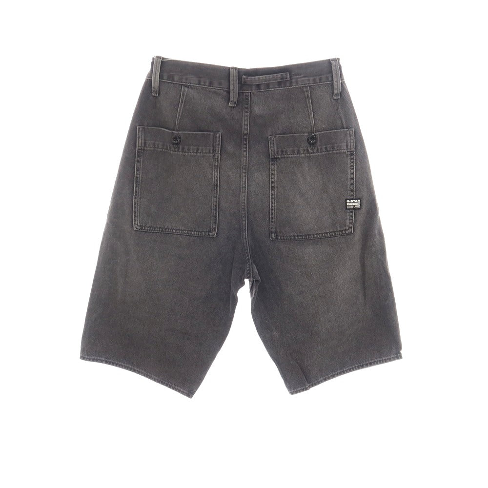 【新品アウトレット】ジースターロウ G-STAR RAW WORKER CHINO RELAXED SHORT コットン デニム ショートパンツ ブラック（グレー）【サイズ28】【 状態ランクN- 】【 メンズ 】