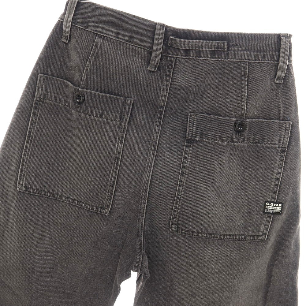【新品アウトレット】ジースターロウ G-STAR RAW WORKER CHINO RELAXED SHORT コットン デニム ショートパンツ ブラック（グレー）【サイズ28】【 状態ランクN- 】【 メンズ 】