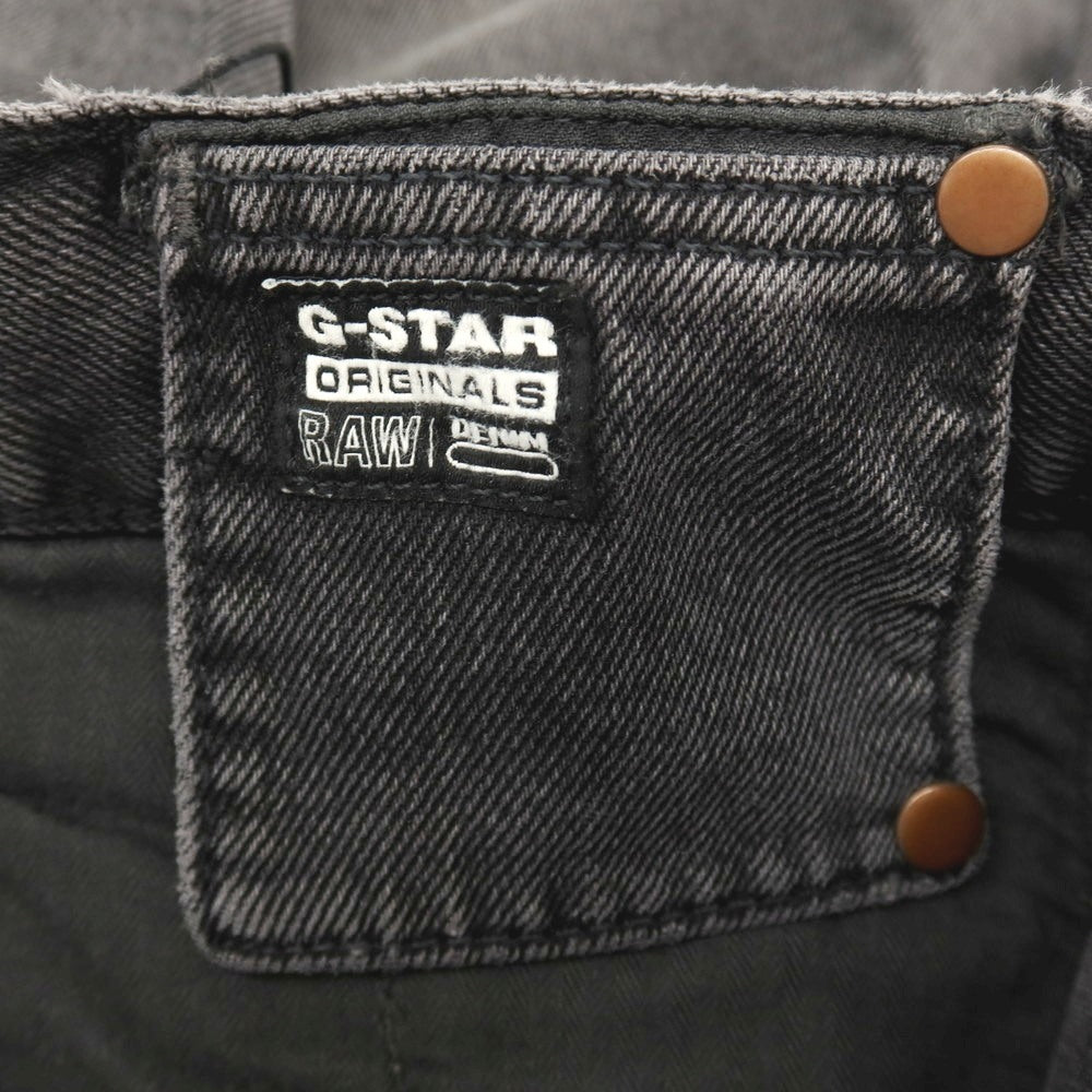 【新品アウトレット】ジースターロウ G-STAR RAW WORKER CHINO RELAXED SHORT コットン デニム ショートパンツ ブラック（グレー）【サイズ28】【 状態ランクN- 】【 メンズ 】