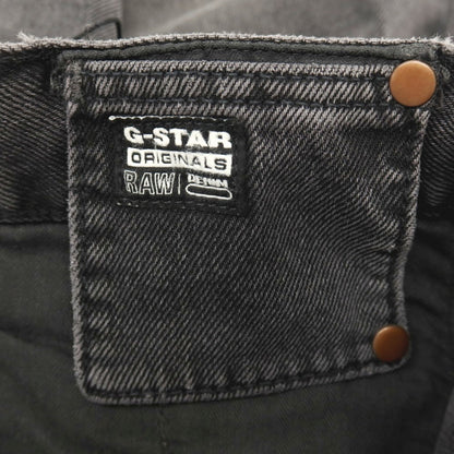 【新品アウトレット】ジースターロウ G-STAR RAW WORKER CHINO RELAXED SHORT コットン デニム ショートパンツ ブラック（グレー）【サイズ28】【 状態ランクN- 】【 メンズ 】
