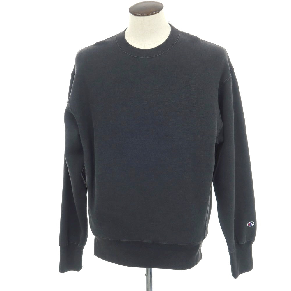 【中古】チャンピオン Champion リバースウィーブ 裏起毛 クルーネック スウェット ダークグレー【サイズL】【 状態ランクB 】【 メンズ 】