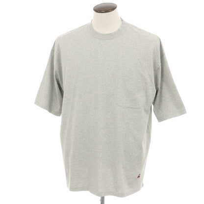 【中古】ブルックスブラザーズ Brooks Brothers コットン クルーネック 半袖ポケットTシャツ ライトグレー【サイズXL】【 状態ランクA 】【 メンズ 】