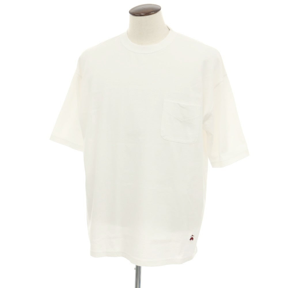 【中古】ブルックスブラザーズ Brooks Brothers コットン クルーネック 半袖ポケットTシャツ ホワイト【サイズXL】【 状態ランクA 】【 メンズ 】