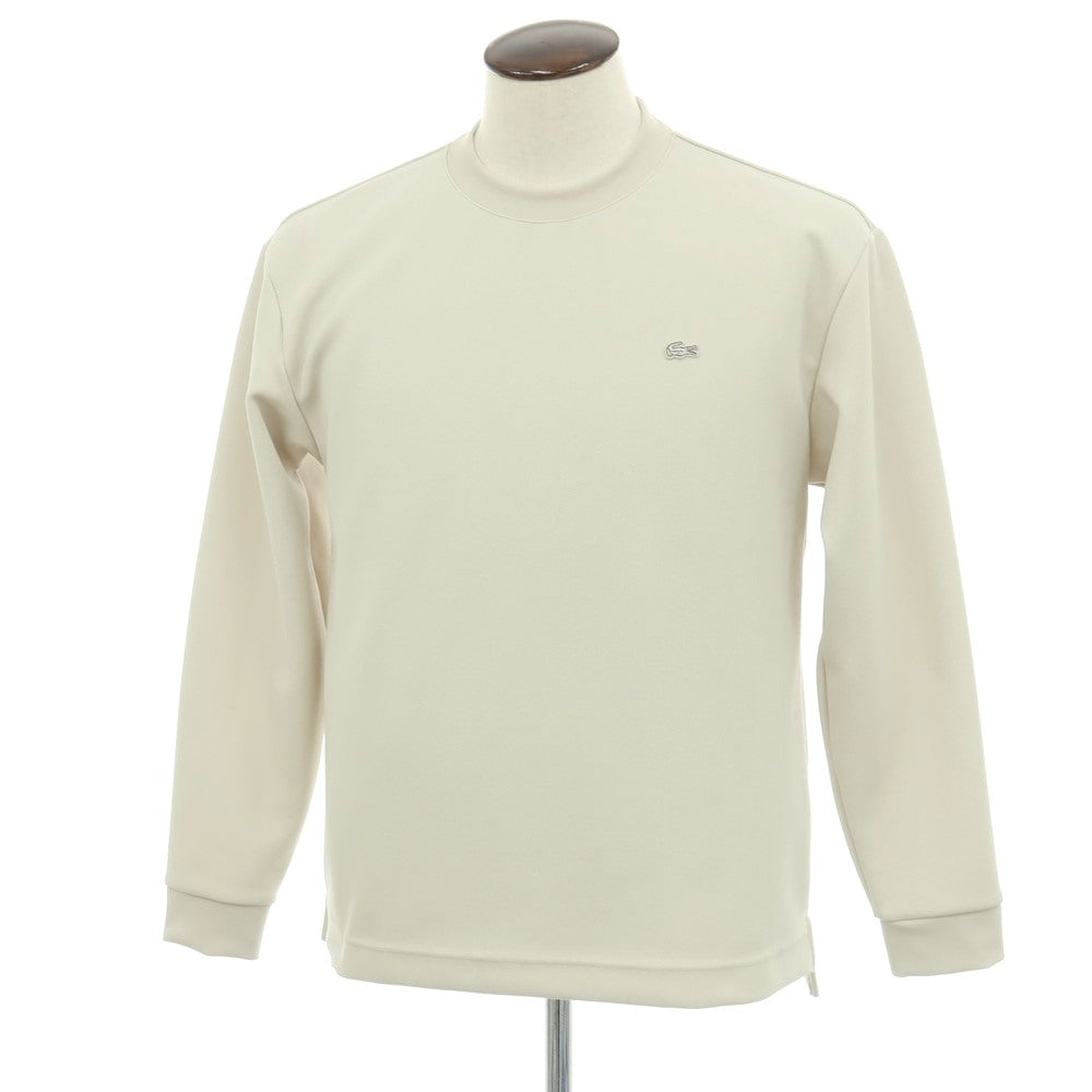【中古】ラコステ LACOSTE ポリエステル系 クルーネック 長袖Ｔシャツ セージベージュ系【サイズ4】【 状態ランクA 】【 メンズ 】