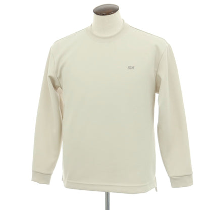 【中古】ラコステ LACOSTE ポリエステル系 クルーネック 長袖Ｔシャツ セージベージュ系【サイズ4】【 状態ランクA 】【 メンズ 】