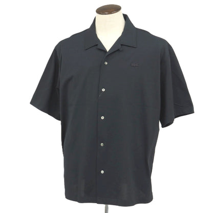 【中古】ラコステ LACOSTE ポリエステル系 オープンカラー 半袖シャツ ネイビー【サイズ41】【 状態ランクA 】【 メンズ 】